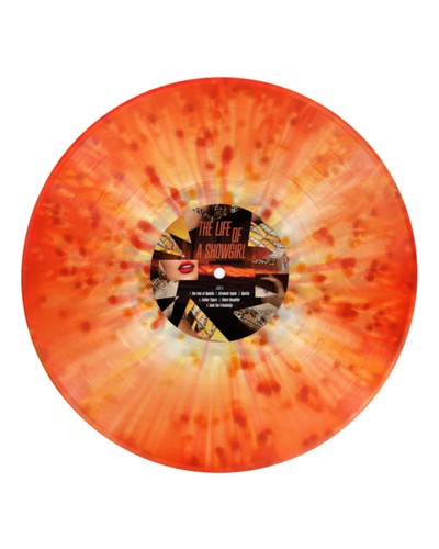 Taylor Swift Life of a Showgirl Lit My Sky Up Orange Metallic Vinyl - New Sealed