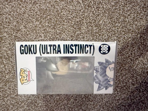 Funko Pop Dragon Ball Super Goku Ultra Instinct #386 Vinyl Figure - Box Damaged