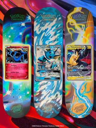 Santa Cruz x Pokemon TCG Blind Bag Skateboard Deck 8" 2026 30th - New & Sealed