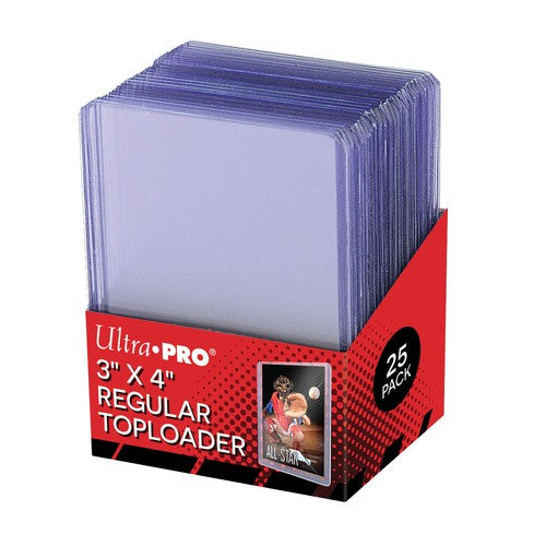 Ultra Pro 3" x 4" Regular Clear Toploaders 35pt - 25 Pack - Brand New & Sealed