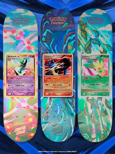 Santa Cruz x Pokemon TCG Blind Bag Skateboard Deck 8" 2026 30th - New & Sealed