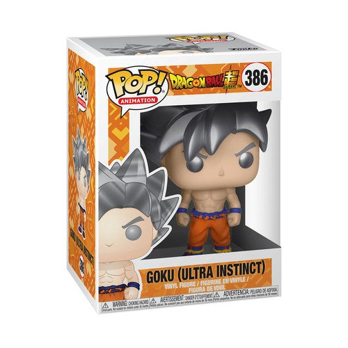 Funko Pop Dragon Ball Super Goku Ultra Instinct #386 Vinyl Figure - Box Damaged