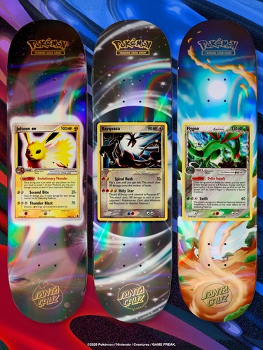 Santa Cruz x Pokemon TCG Blind Bag Skateboard Deck 8" 2026 30th - New & Sealed