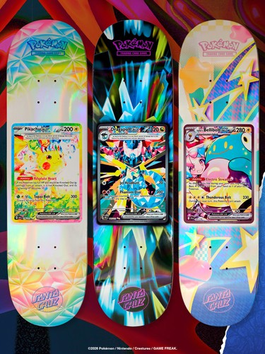 Santa Cruz x Pokemon TCG Blind Bag Skateboard Deck 8" 2026 30th - New & Sealed